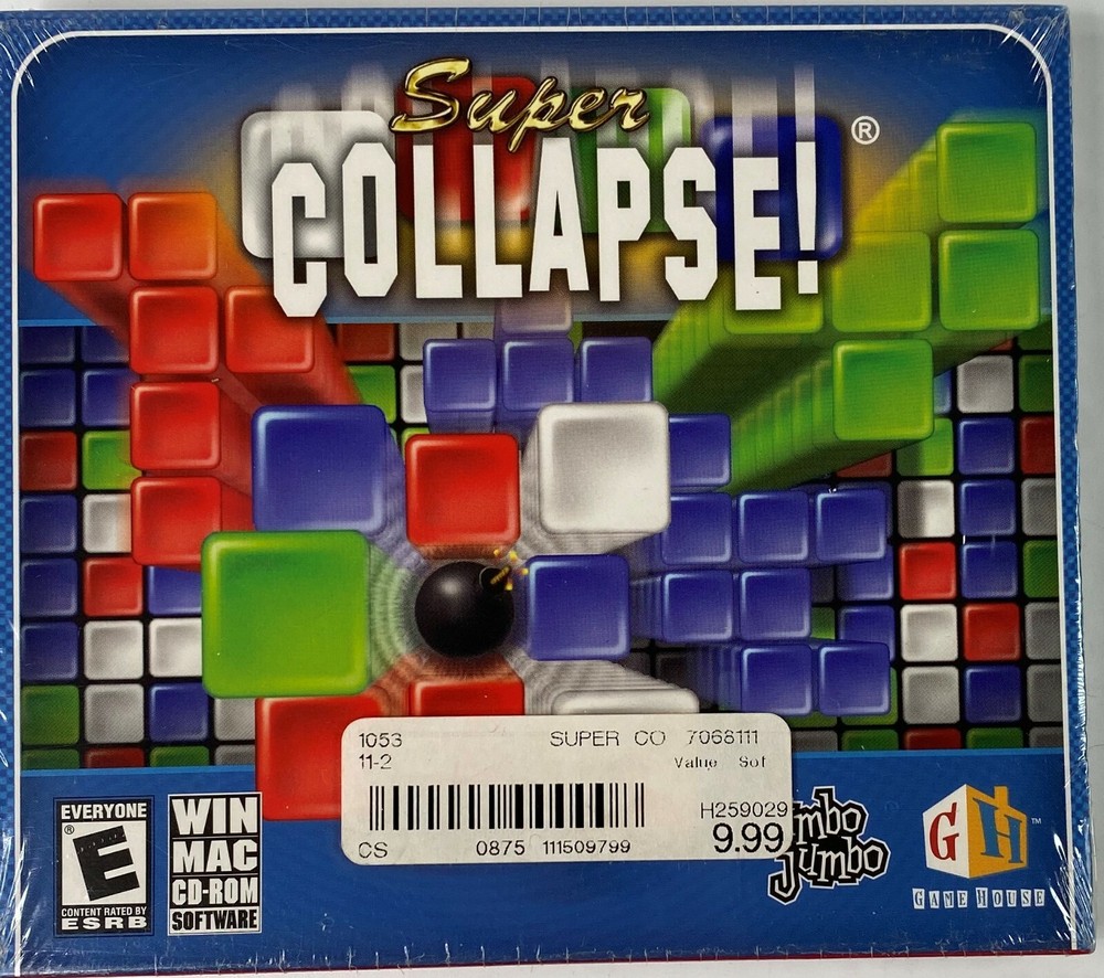 Super Collapse! CD-ROM Software for PC and Mac NEW