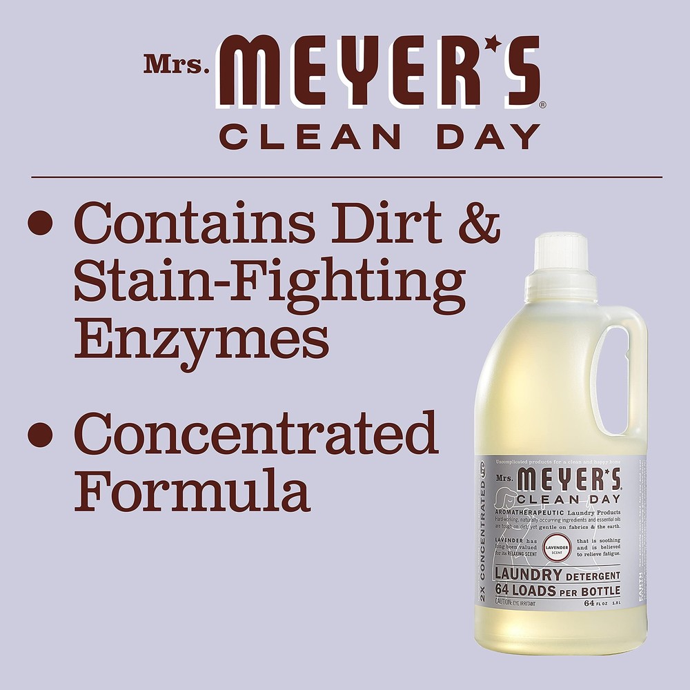 CLEAN DAY Liquid Laundry Detergent, Biodegradable Formula Infused with Essent...