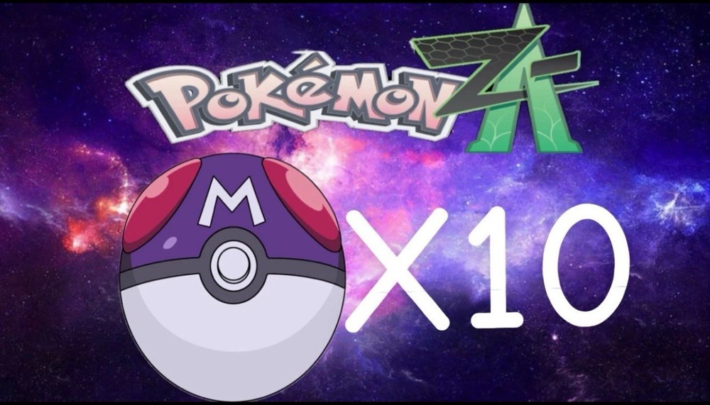 Pokemon Legends ZA Master Ball x10 ready now!