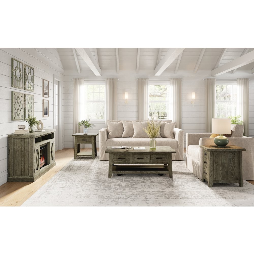 Rustic Farmhouse Solid Wood 50" Coffee Table