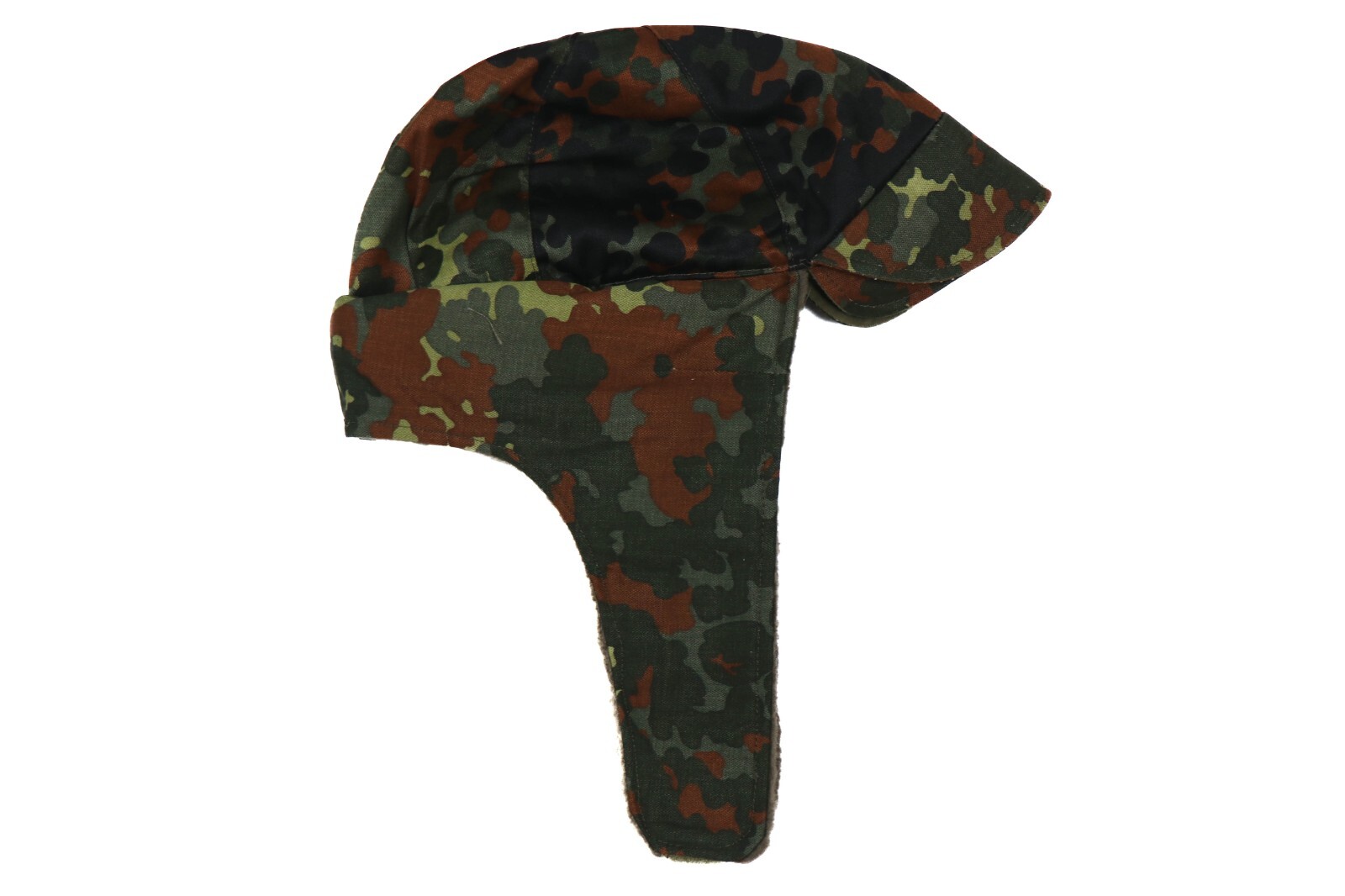 Large (59) - Used German Bundeswehr Flecktarn Winter Field Cap Hat Fleck Camo