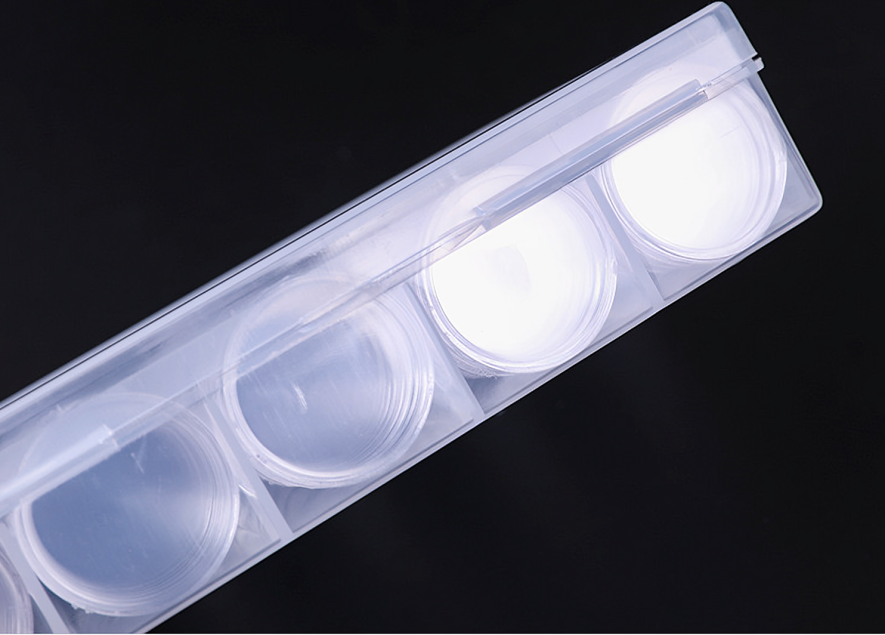 100 PCS 30MM Clear Round Coin Capsules Plastic Coin Holders &Black Gaskets & Box