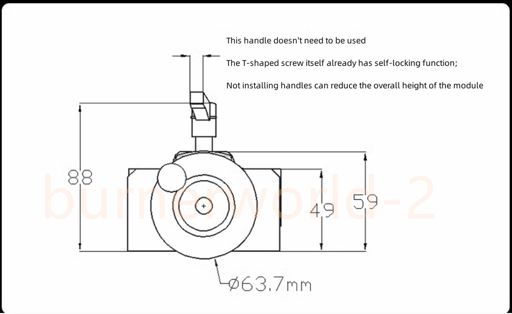 T-shaped Screw Self-locking Digital Display XY Axis Linear Sliding Table Module