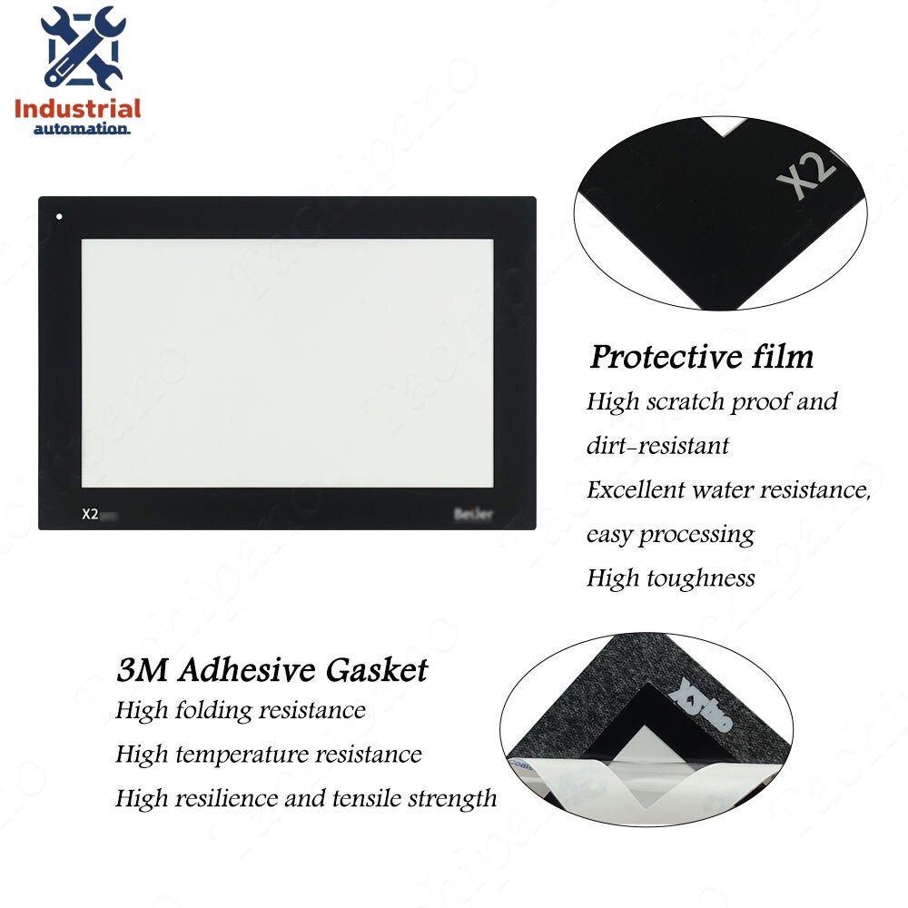 Touch Screen Panel Glass for Beijer X2 Control 7 - B2 7-B2 Control7-B2 + Overlay