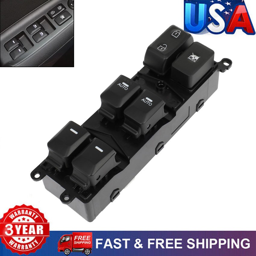 Master Control Window Switch For Kia Forte 2013-18 Front Driver Side 93571A7200