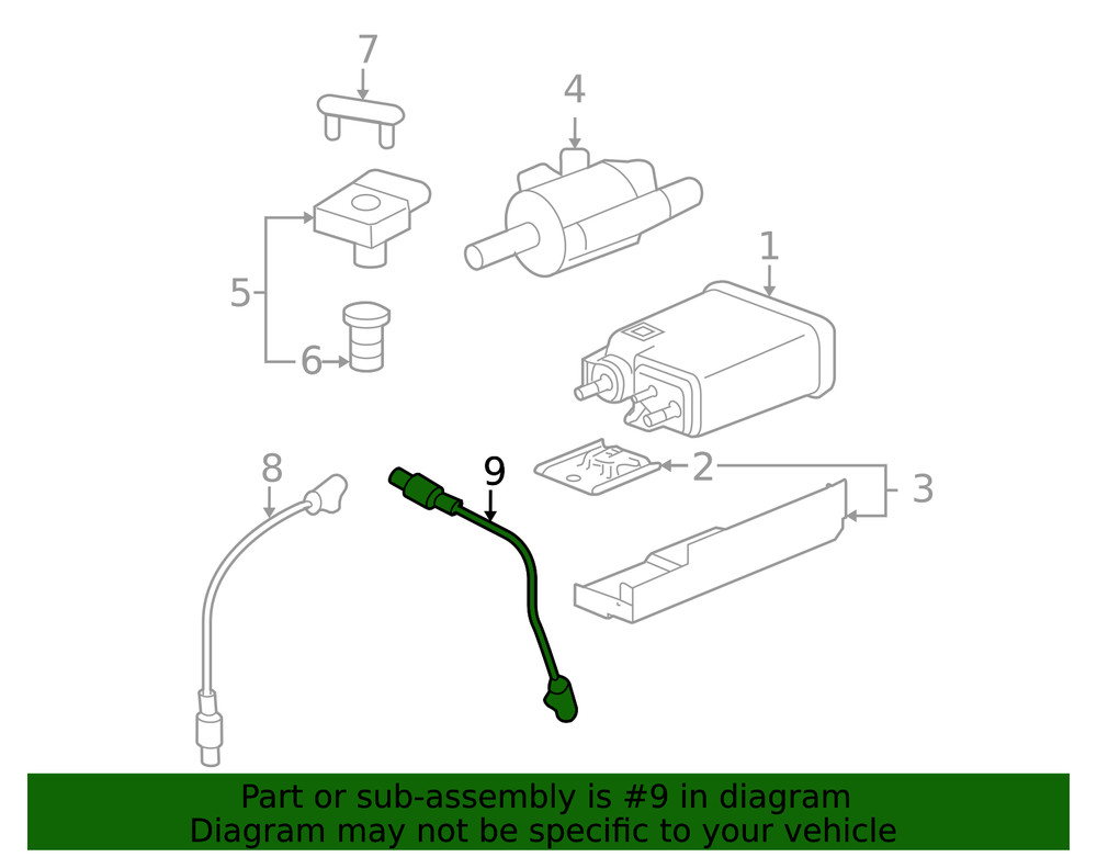 Genuine GM Heated Oxygen Sensor 12609457