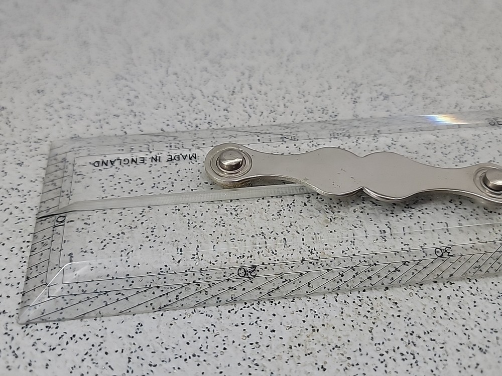 Capt Fields Improved Parallel Ruler Rule England Vintage