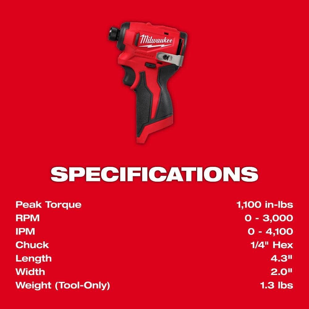 Milwaukee M12 Subcompact Brushless 2-Tool Combo Kit