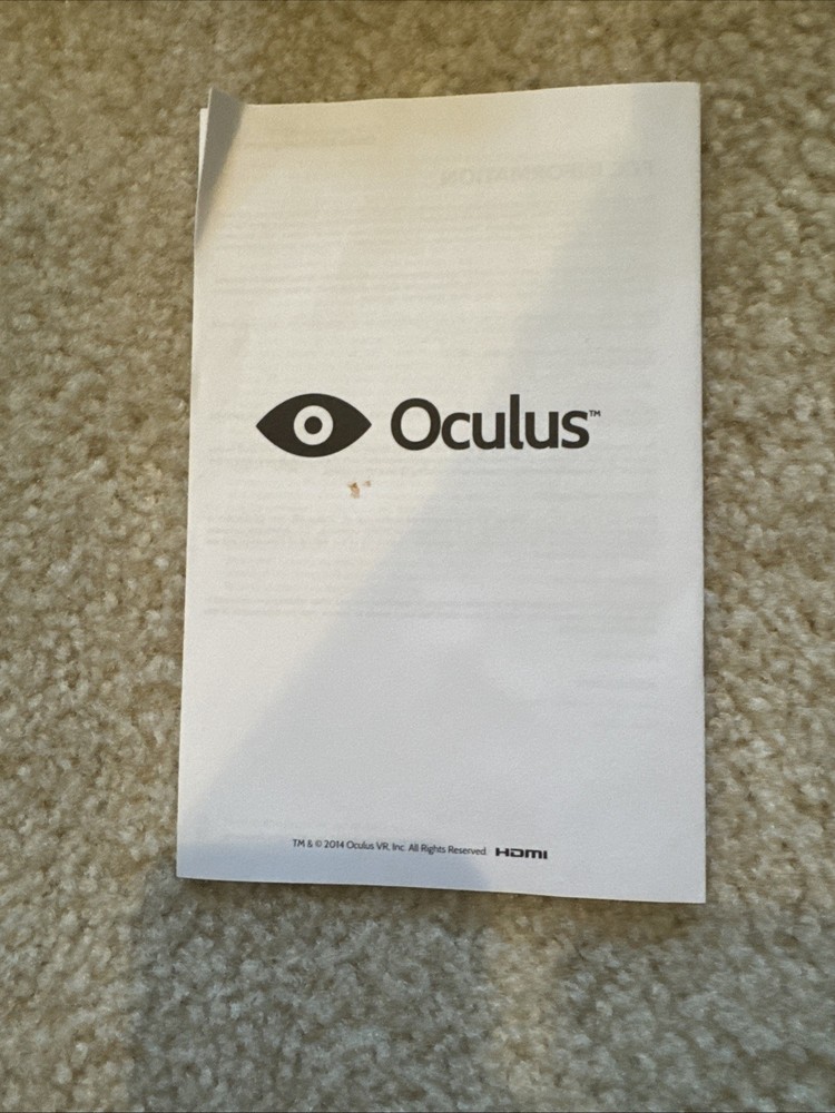 Oculus DK2 Development Kit 2 Virtual Reality Headset In Original Box COMPLETE