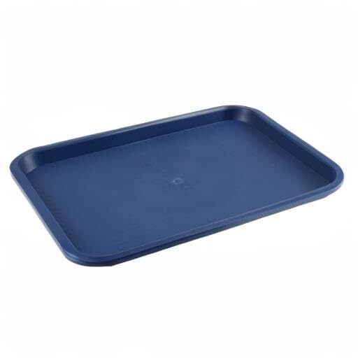 10 Pack 16 x 12 Inch Plastic Fast Food TrayRectangular Plastic Cafeteria Tray...