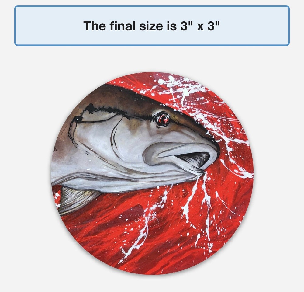 Redfish Sticker Stickers Fish