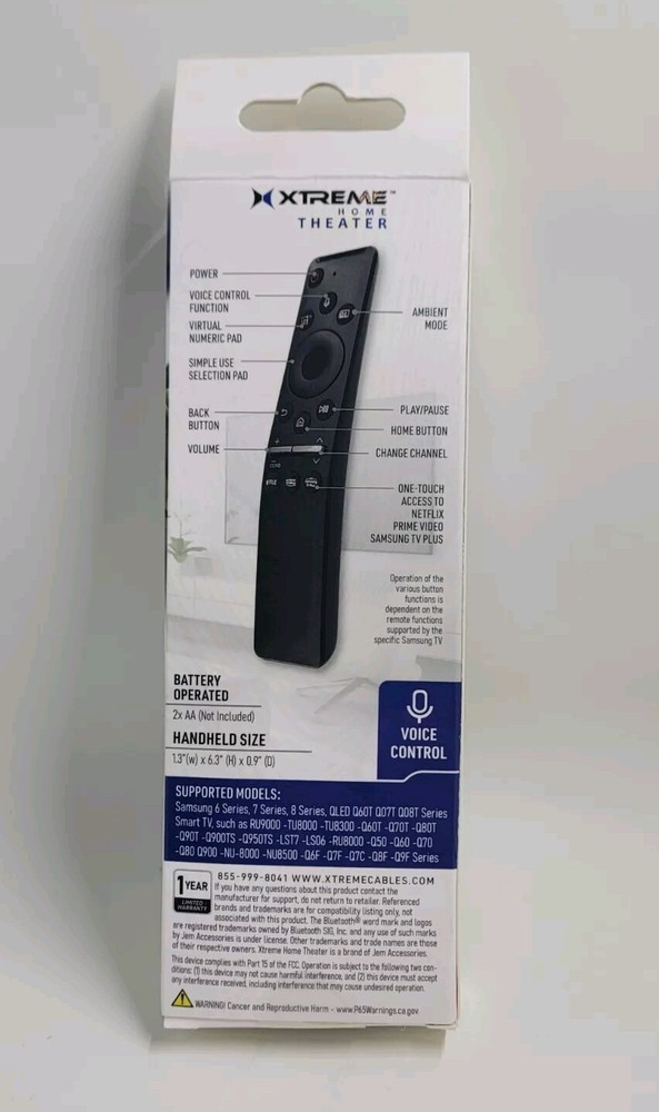 Universal Samsung Replacement Bluetooth Voice Controlled Television Remote