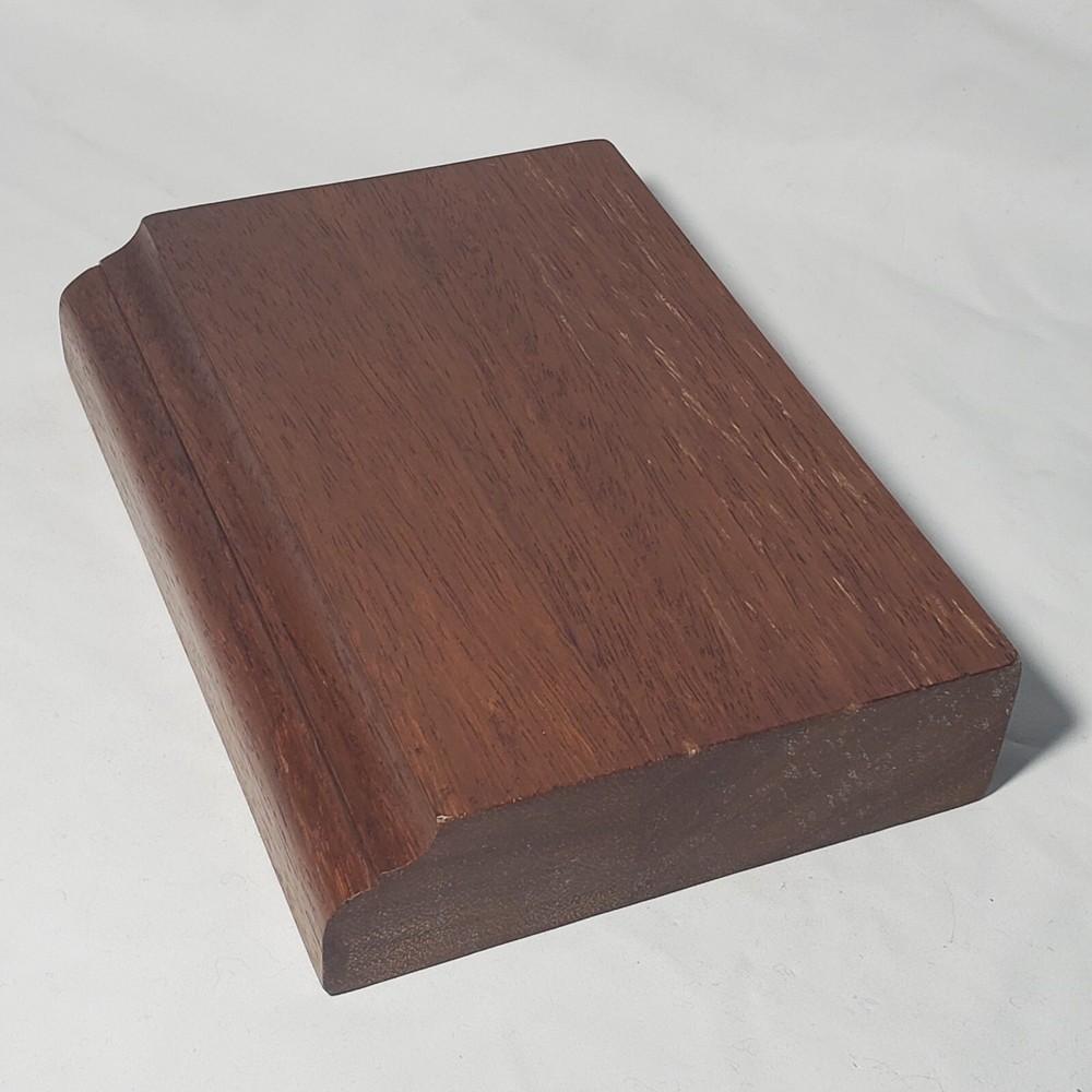 Solid wood Rectangle Wood Display Plaque Display Base Display Stand 5x7 iroko