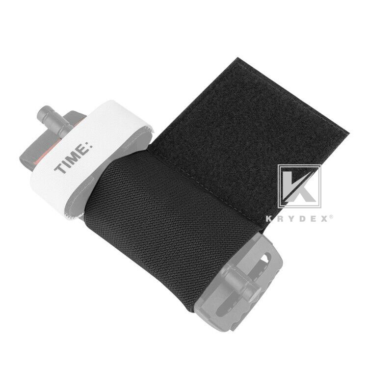 KRYDEX Elastic CAT Tourniqu Holder Fastener Patch Panel Case with Hook & Loop