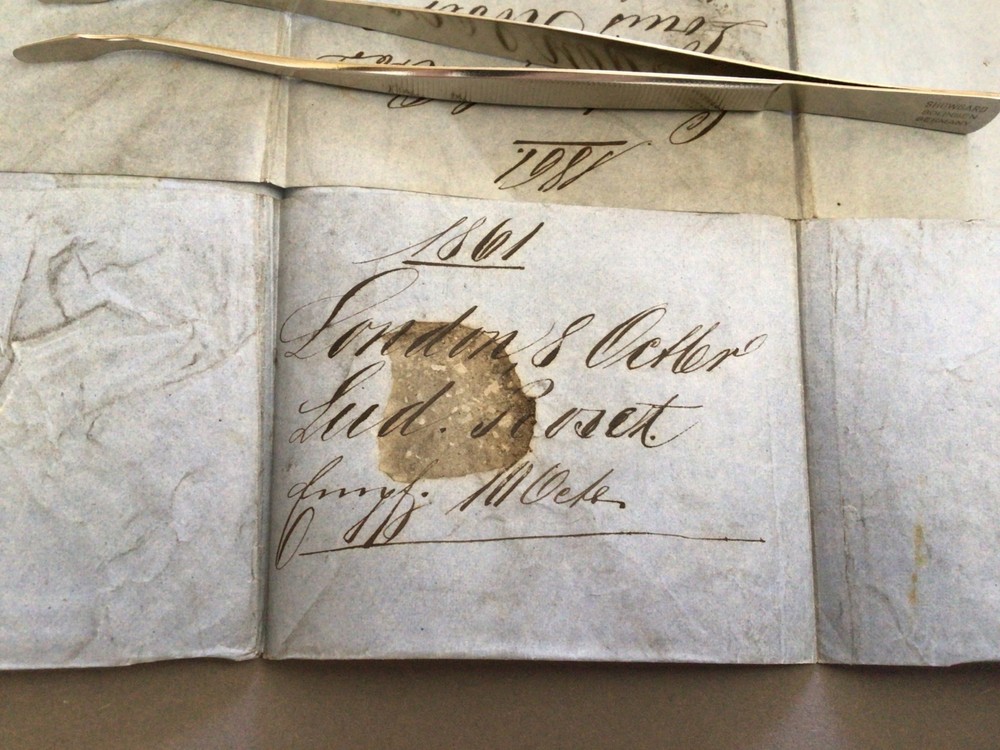 London 1861 postal cover Ref 62576