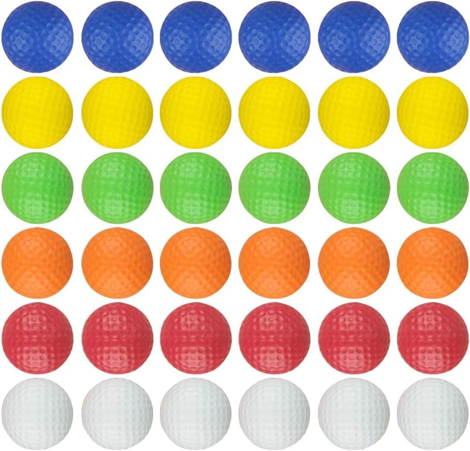 36 Pack Foam Golf Practice Balls Light Soft Elastic Training Multifunction Sp...