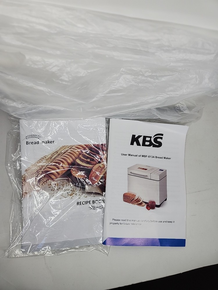KBS MBF-013A Fully Automatic 19 Programs Bread Maker Machine Beige New