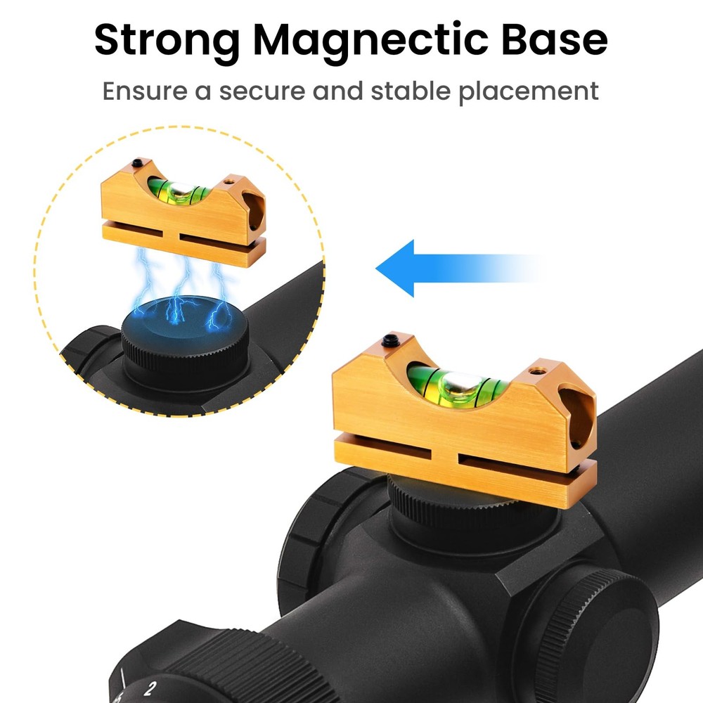 Scope Leveling Kit, Professional Level Universal Mounting Gold