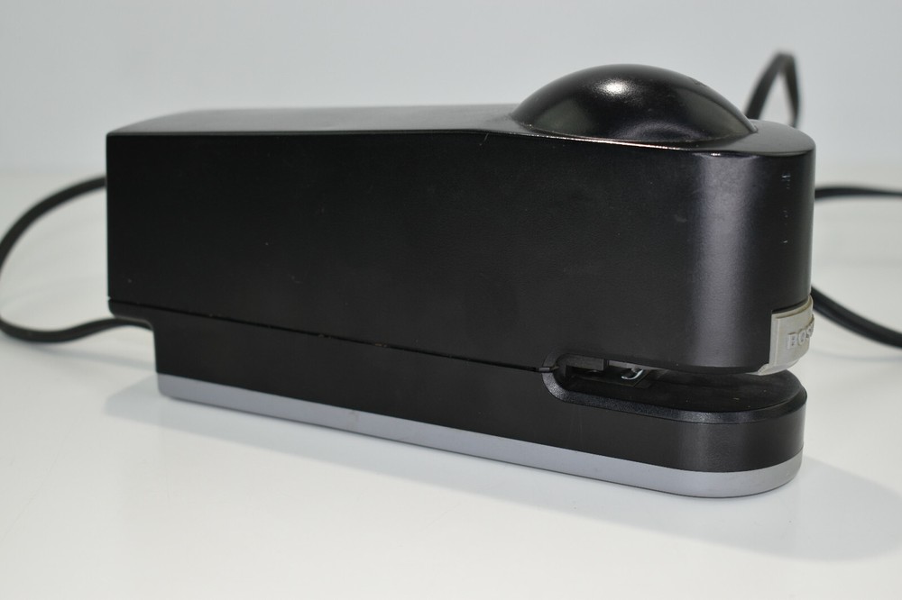 Boston Electric Automatic Stapler #100 Black Uses Standard Staples Tested Works