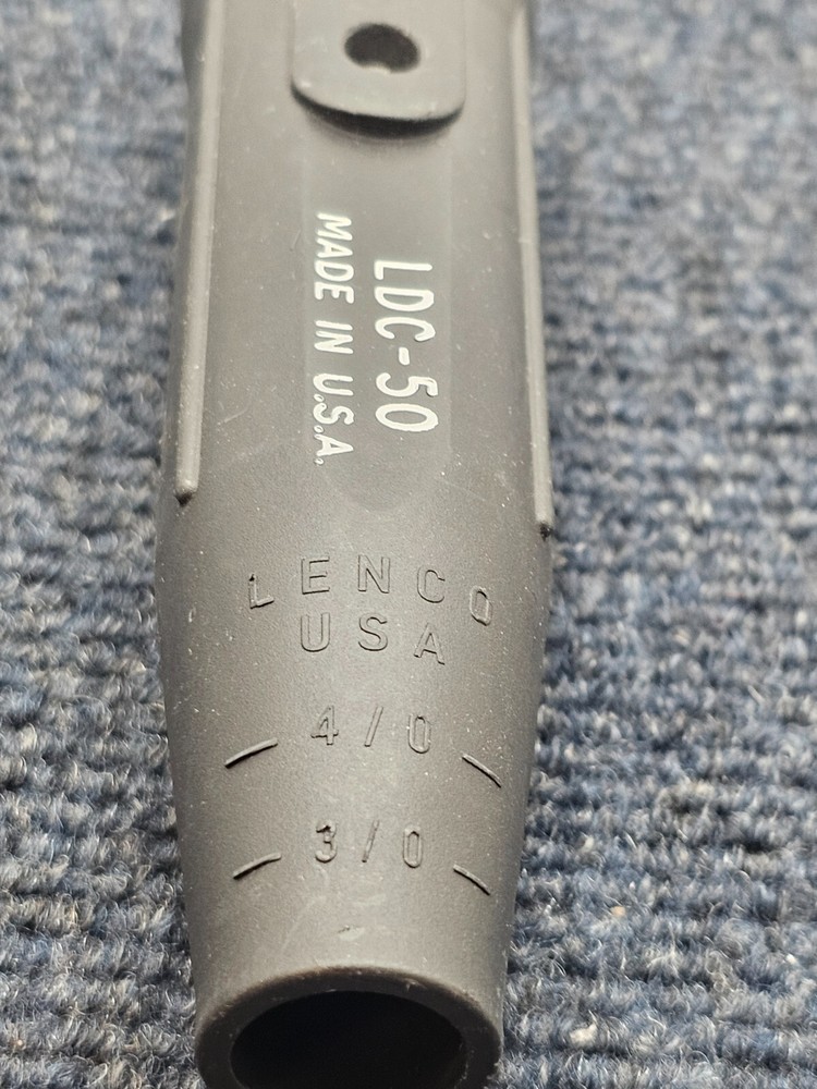 Lenco LDC-50: Black Dinse Style Cable Connector
