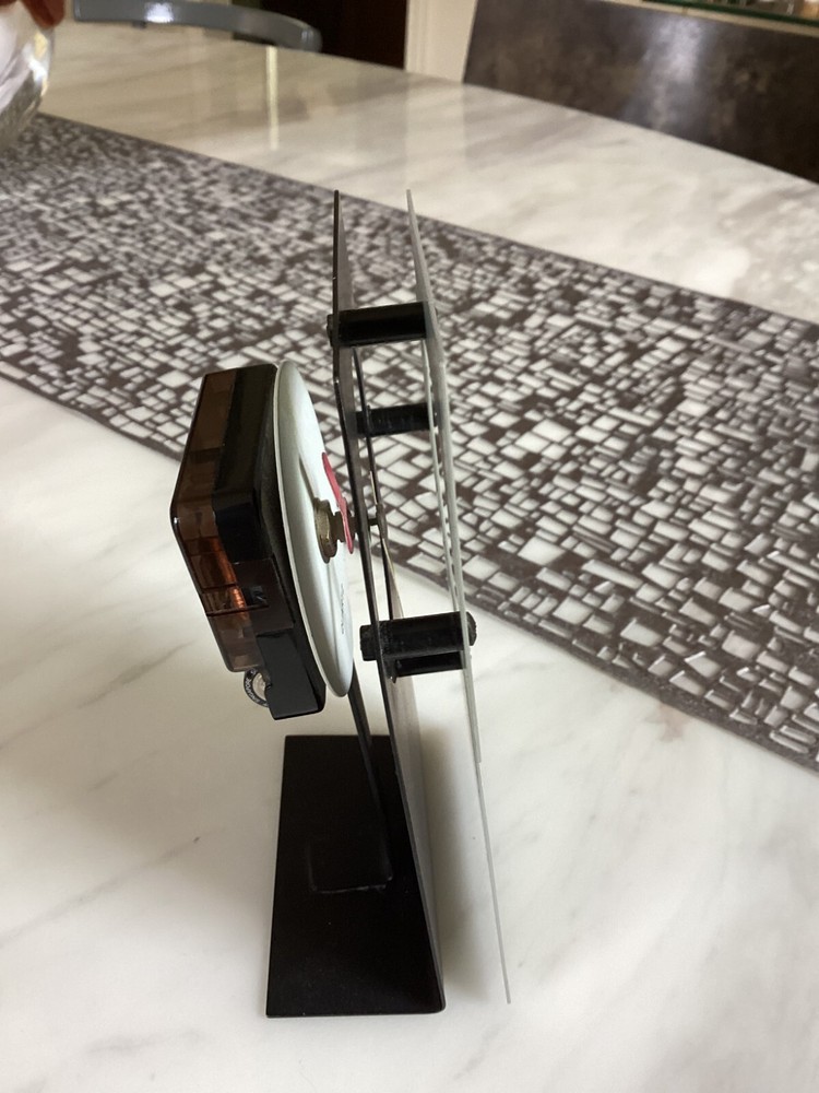 Vintage Abstract Postmodern Memphis Style 3 D Desk Clock