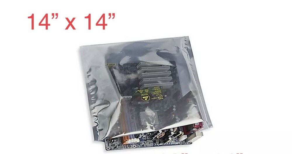 200 Pcs 14” X 14” Open Top Anti static Shielding