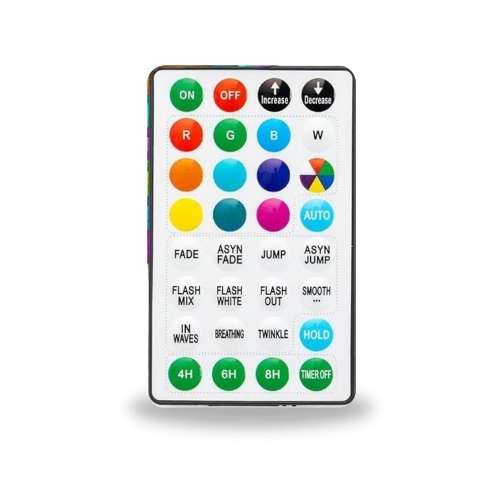 32-Button IR Remote for LED Strip Lights - Custom Colors, Effects, Long Range