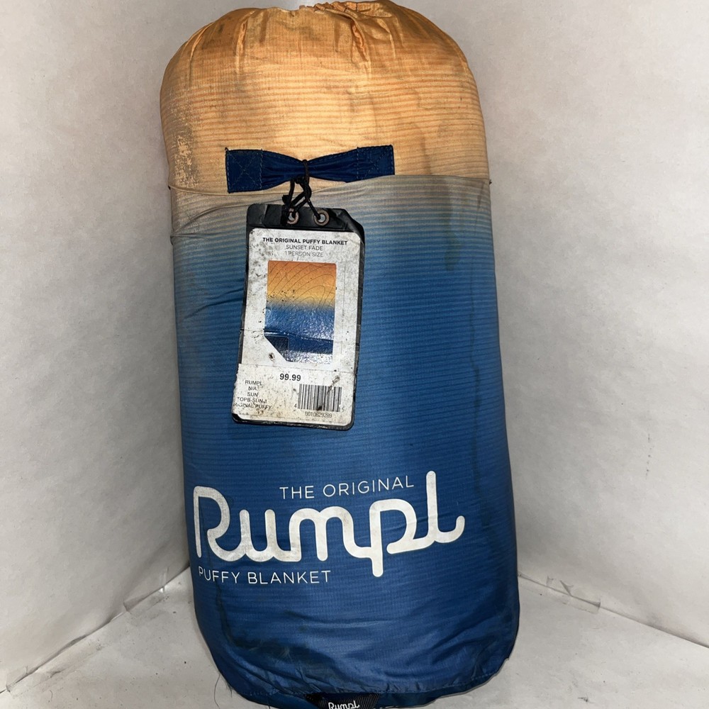 Rumpl Original Puffy Blanket Sunset Fade With Defects