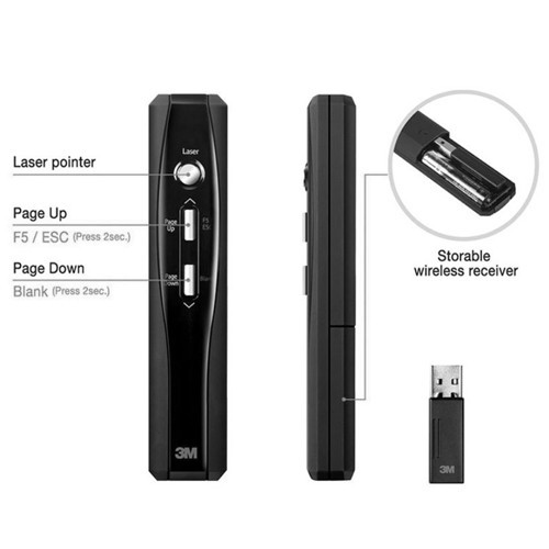 3M WP-5700 New Laser Presenter Powerpoint PPT Presentation Red Beam Pointer