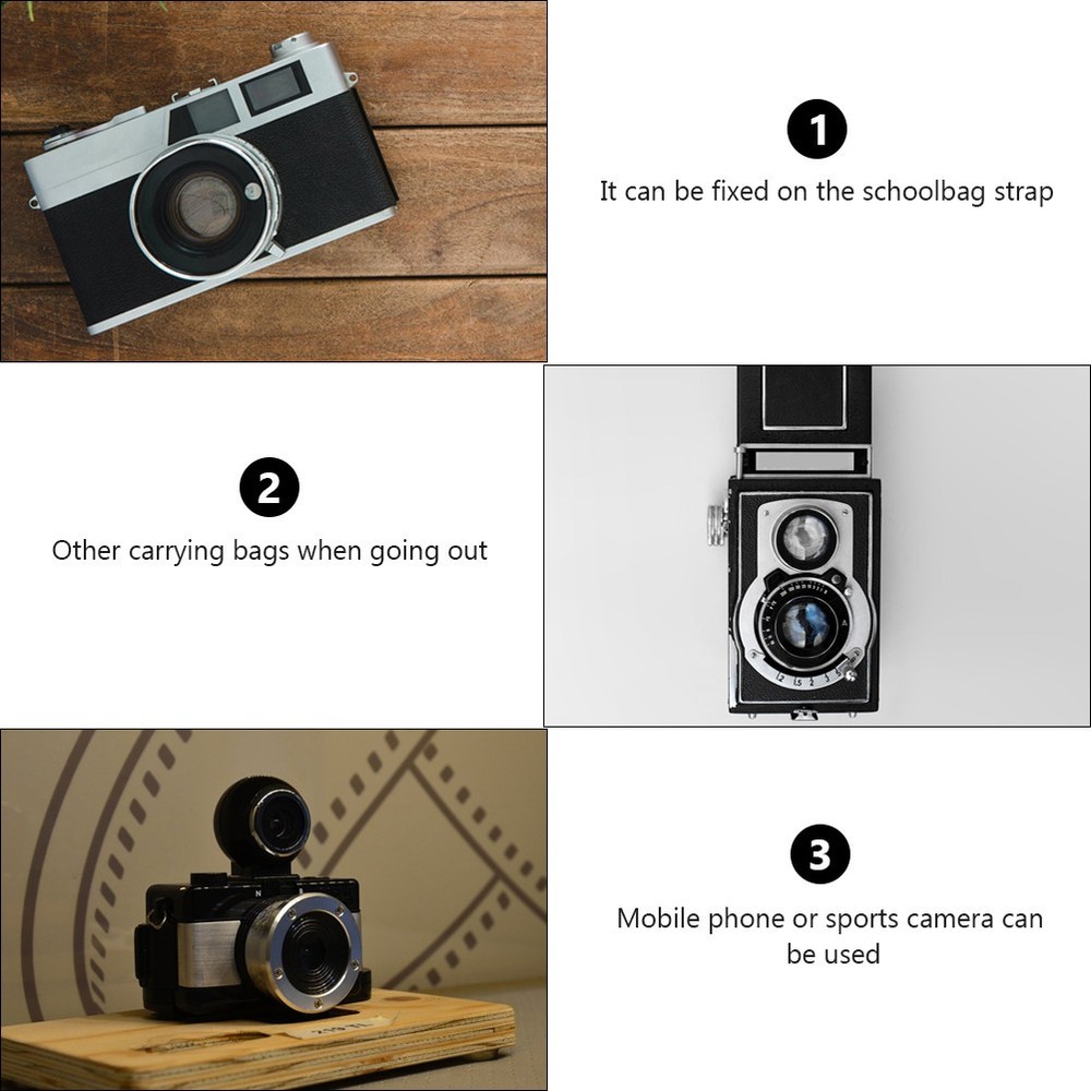 Cellphone Tripod Backpack Clamp Strap Mounting for Camera Shoulder