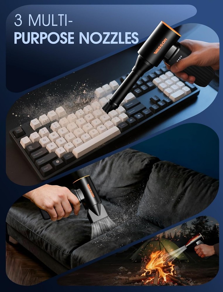 Mini Portable Air Duster - Fast Charging, Long Runtime