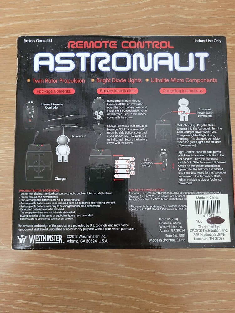 Remote Control Astronaut RC Copter ***NEW
