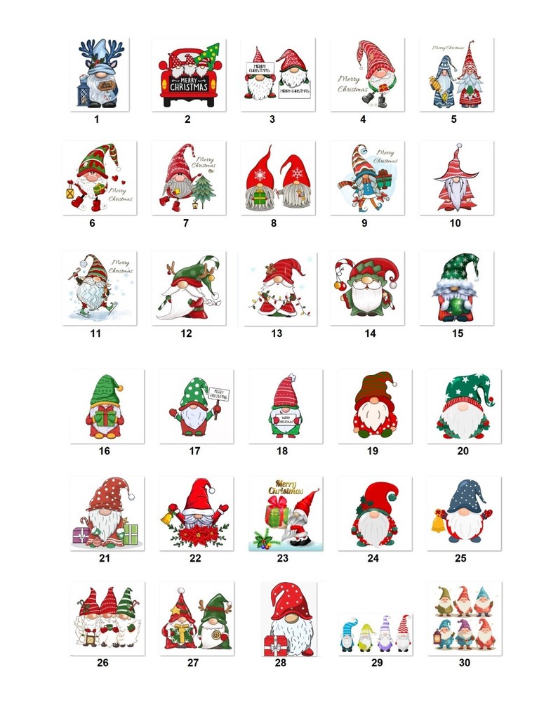 Personalized Address Labels Christmas Gnomes (JX 746)