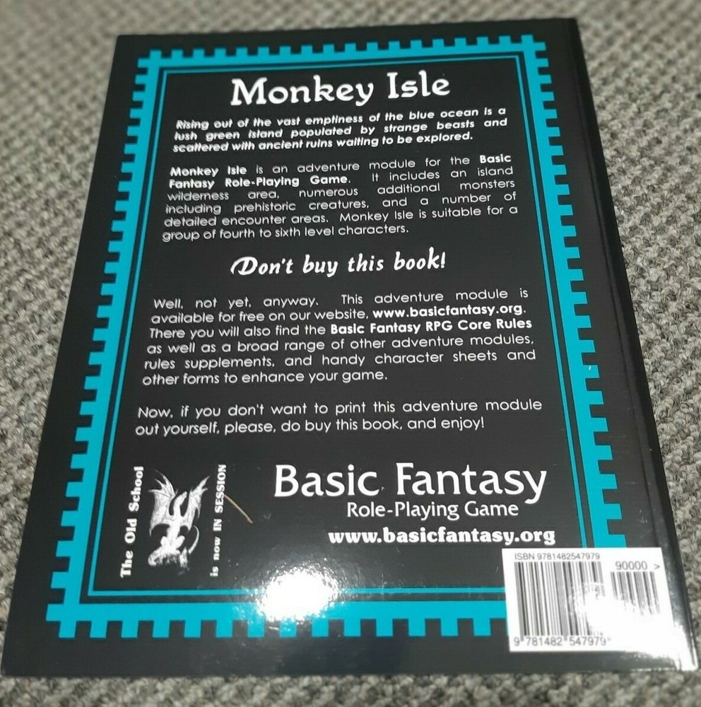 Monkey Isle - Basic Fantasy JN2 / Dungeons & Dragons / OSR