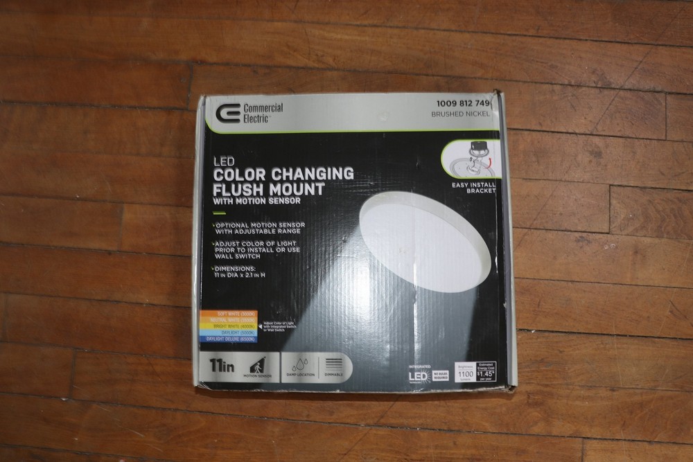 Integrated LED Dimmable Selectable CCT Flush Mount Indoor Ceiling Light