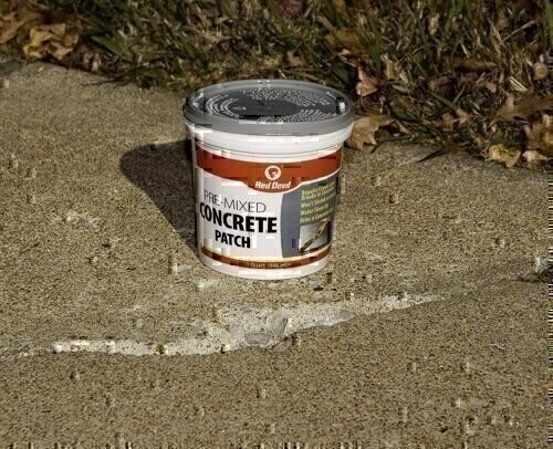 Red Devil 0644 Pre-Mixed Concrete Patch 1 Quart Gray Pack of 1