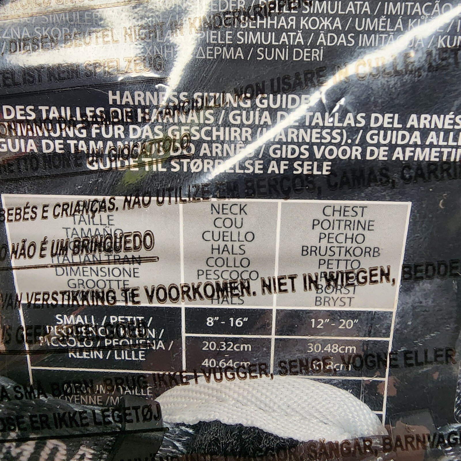 Lounegfly The Nightmare Before Christmas ZERO Dog Harness SMALL Glow in Dark