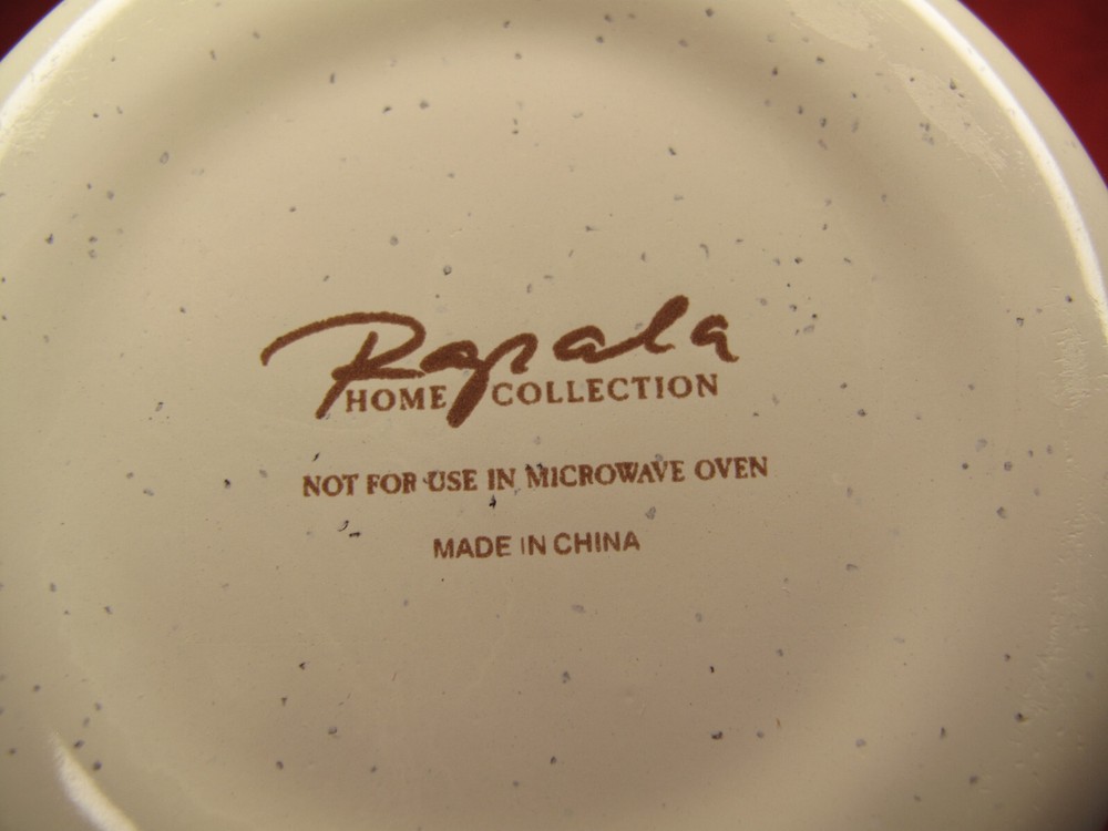 2 Rapala Home Collection Enamelware MUGS/CUPS/ with Pinecones/ Camping Scenes