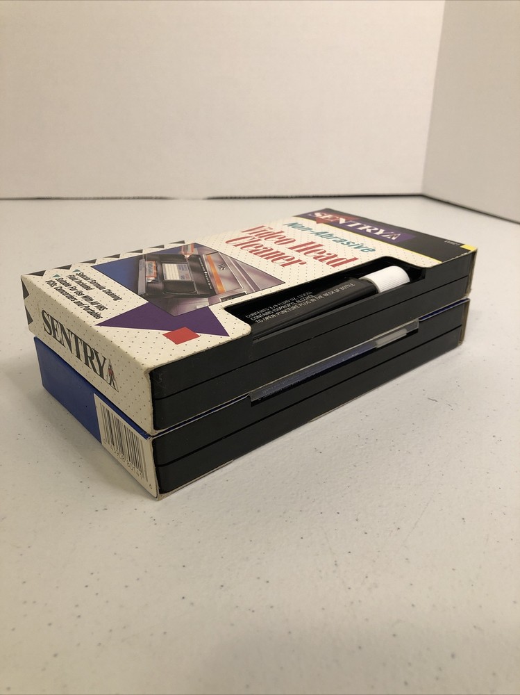 Blockbuster & Sentry VHS Head Cleaner – VCR Cleaning Accessory – No Solution