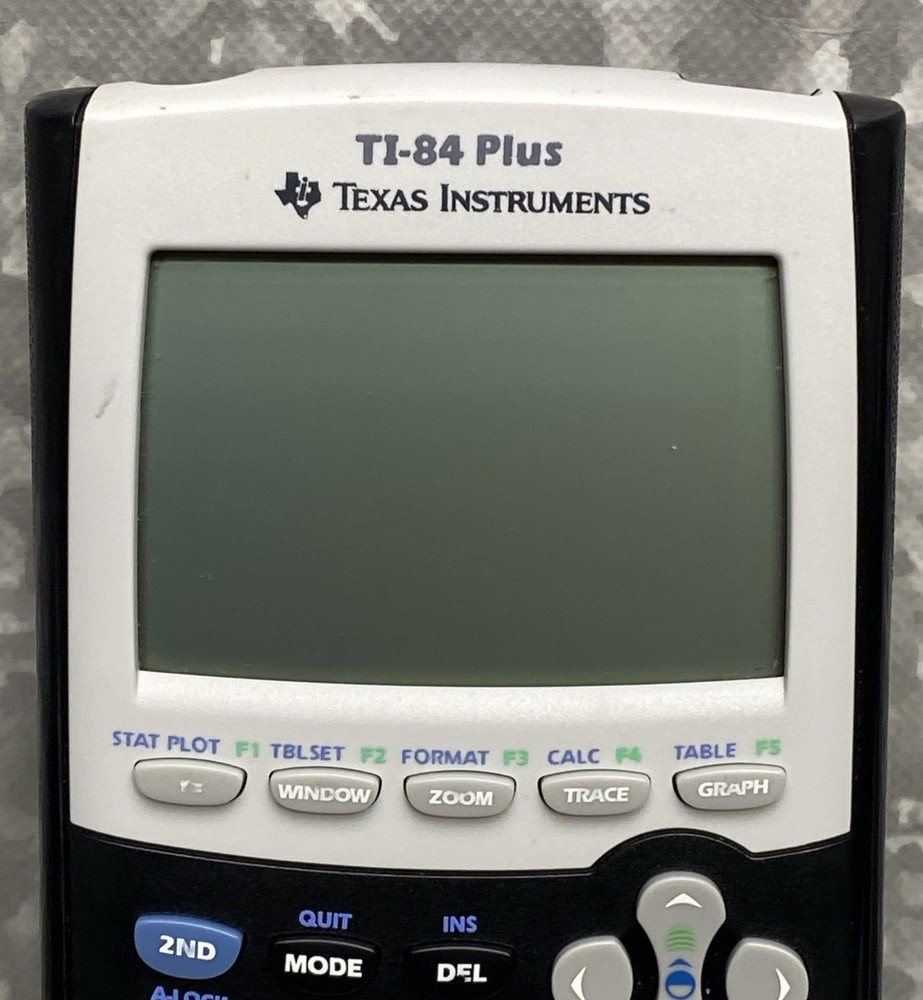 Texas Instruments TI-84 Plus Graphing Calculator with Cover - TESTED