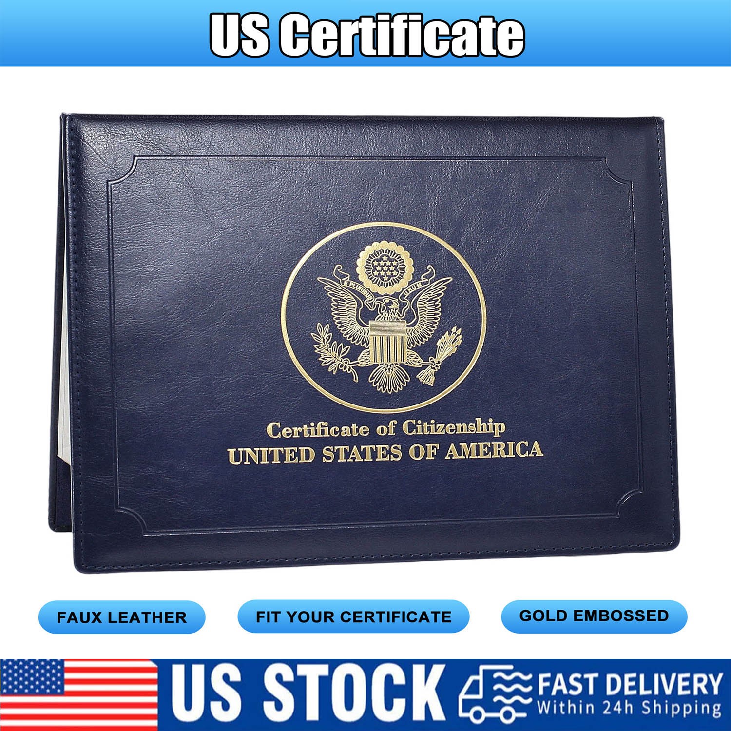 Secure Your Heritage: High-Quality Certificate Holders for US Naturalization NEW