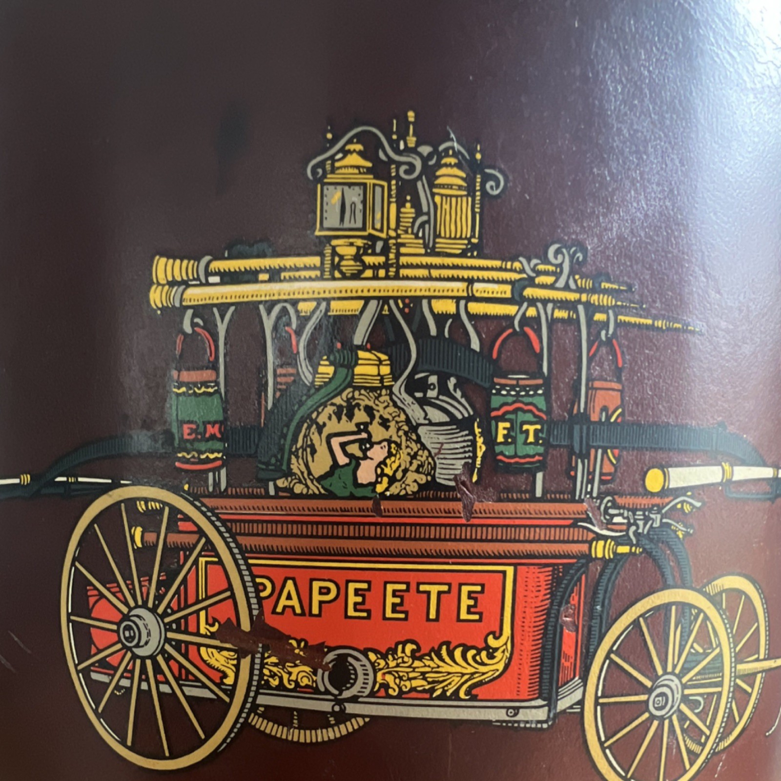 Cairns & Brother Inc. Leather Fire Bucket Reproduction Manhattan 1648-1811