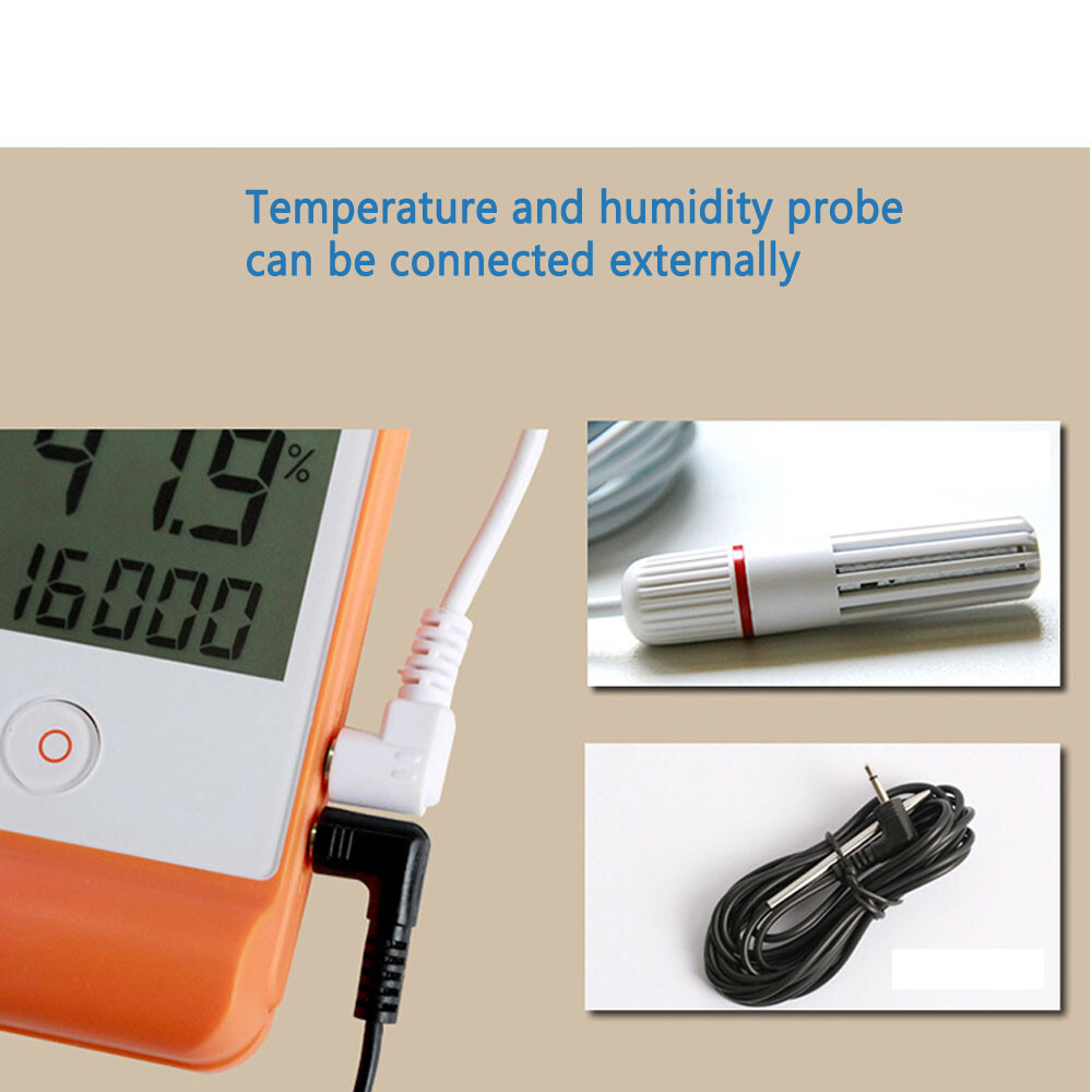 LED Digital Temperature Logger Temperature Hygrometer Data PDF Report Display