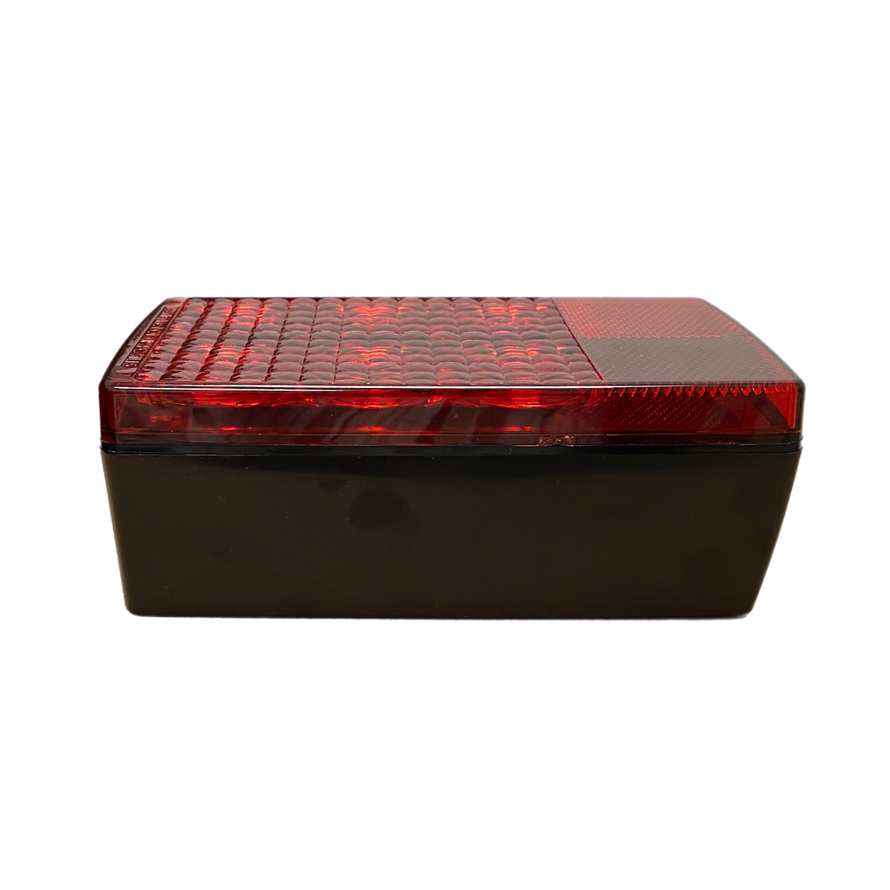 TecNiq 6" Seven Function Box Tail Light R-Side Pigtail w Ground Ring T86-RR2RG-1