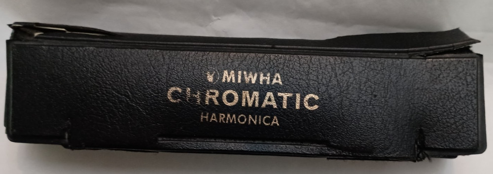 Miwha Chromatic Harmonica - Soft Plastic Case - Some Dents, Good Sound