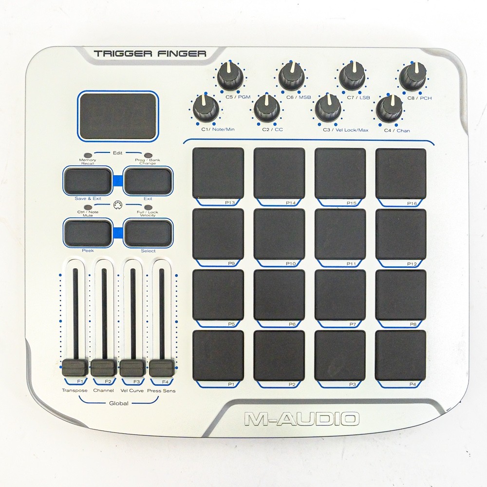 M-Audio Trigger Finger MIDI Pad Controller with Knobs & Faders – USB