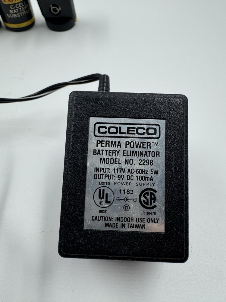 COLECO PERMA POWER / BATTERY REPLACEMENT / AC ADAPTER C CELL Untested