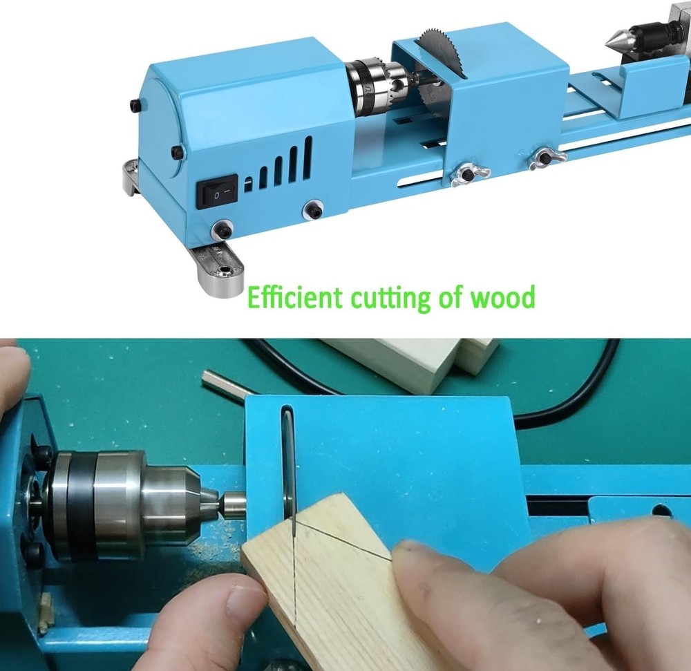 Mini Wood Lathe Machine Multi-Purpose Upgraded And Lengthened Processing