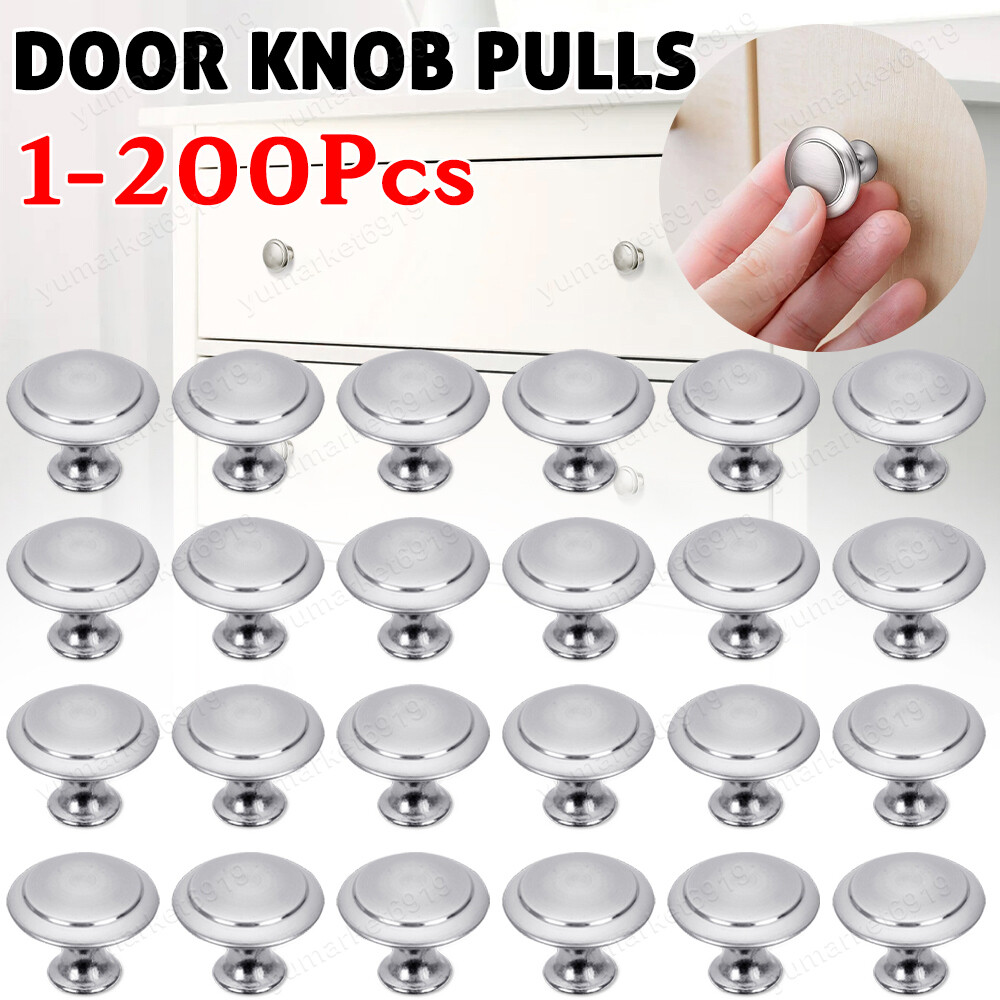 Lot Stainless Steel Door Knobs Cabinet Handles Cupboard Drawer Kitchen Pulls