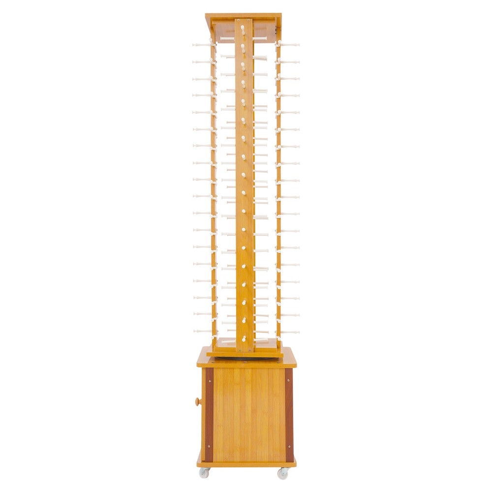 72-Pair Eyeglass Display Rack, Floor-standing Rotating Glasses Storage Display